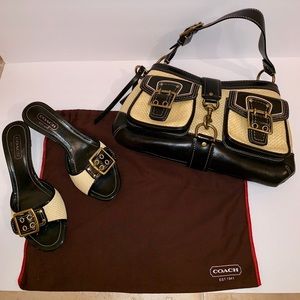 Vintage Coach bag and shoes